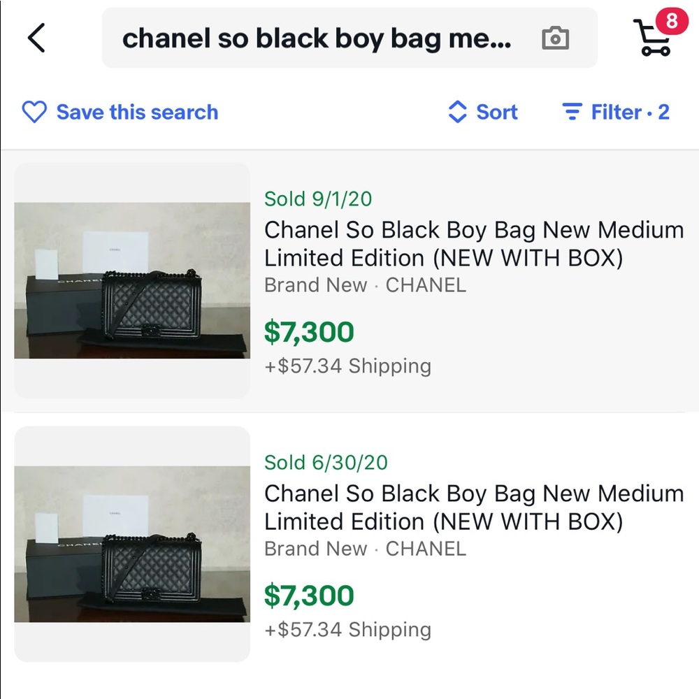 Chanel So Black Boy Bag sz Medium - Picture 15 of 15